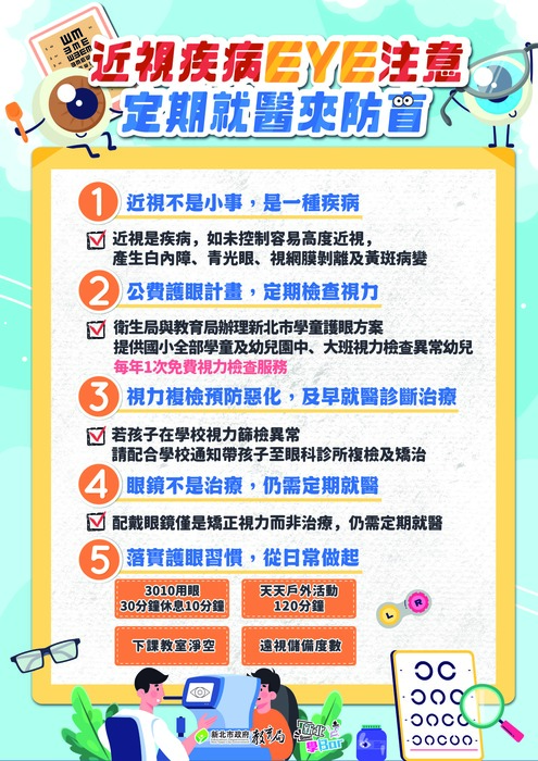 視力保健宣導圖卡圖片