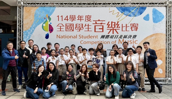 114打擊樂團國賽師長合照